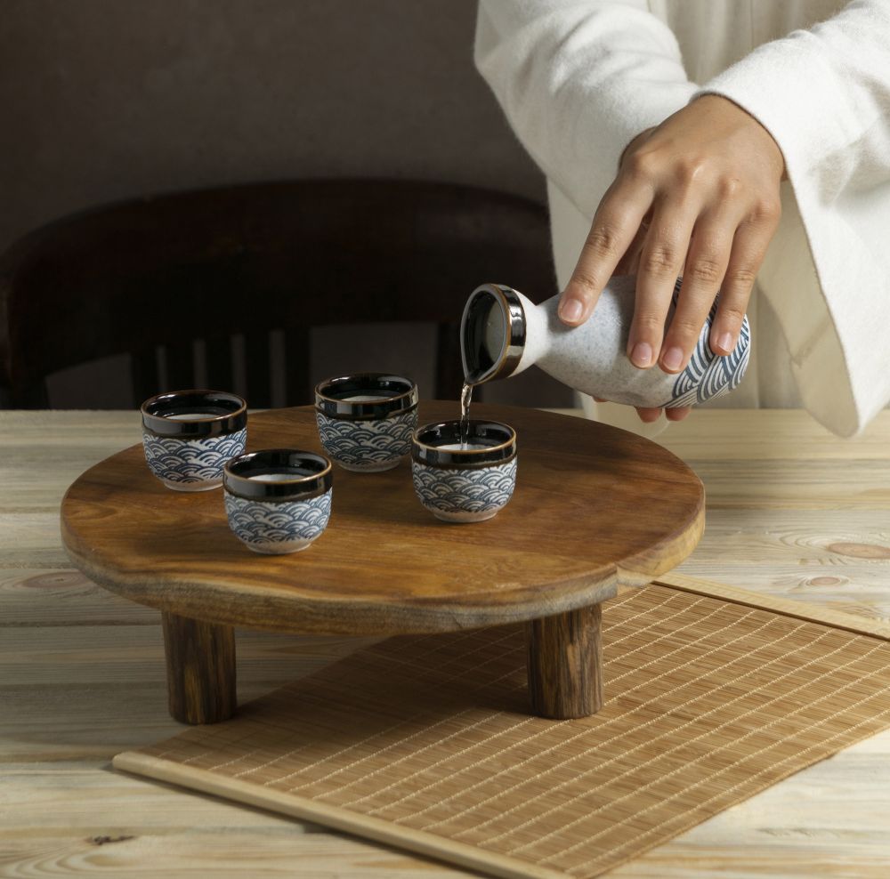 Tea ceremony announcement: traditional tea brewing